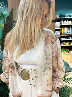 Chemise fluide imprimé végétal aquarelle