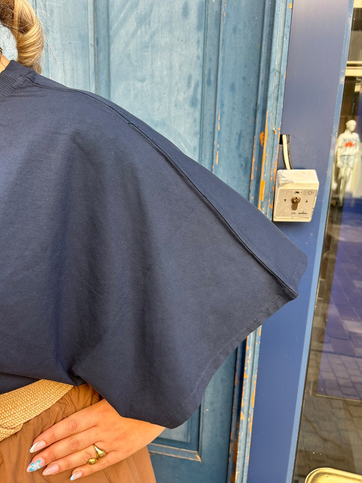 T-shirt oversize manches chauve-souris