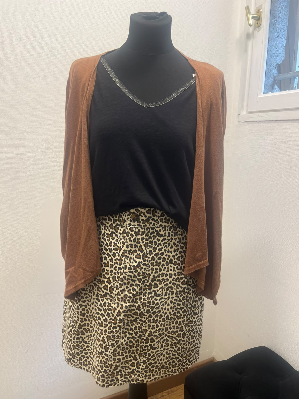 Boléro chocolat - Mexx : Taille XS (P0726-547)