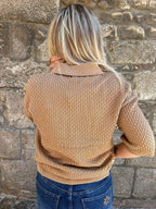 Polo en maille à manches courtes