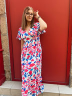 Robe longue champêtre florale
