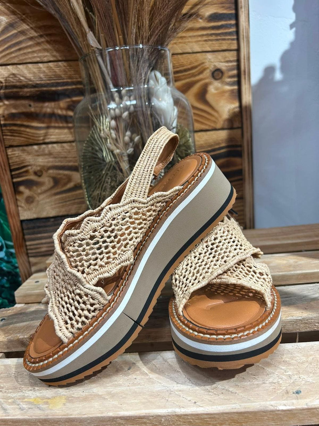 Sandales Plateforme Tressé – Clergerie : Pointure 36.5