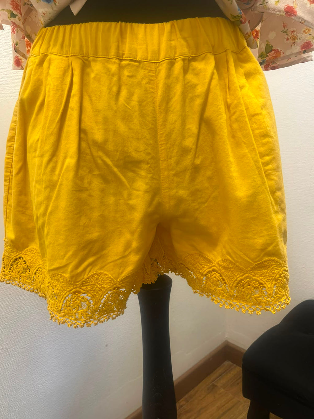 Short fluide finition dentelle - Etam : Taille 44 (P0726-521)