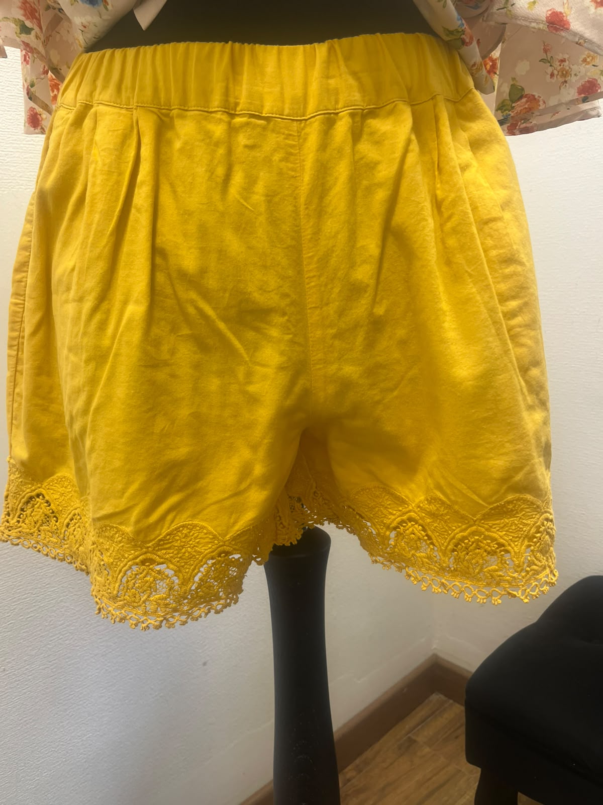 Short fluide finition dentelle - Etam : Taille 44 (P0726-521)
