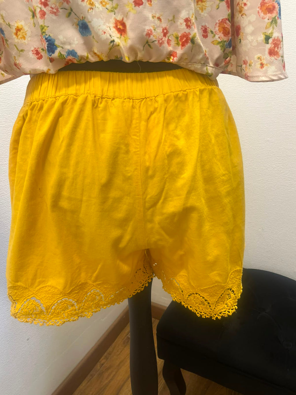 Short fluide finition dentelle - Etam : Taille 44 (P0726-521)