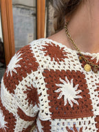 Top court en crochet coton