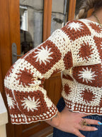 Top court en crochet coton